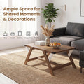 Tangkula  35.5-Inch Rectangle Wooden Center Table for Living Room