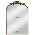 Better Homes & Gardens 20" x 30" Arch Metal Wall Mirror Décor in Gold