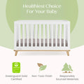 Delta Children Frankie 4 - in - 1 Convertible Crib - Greenguard Gold Certified, Black with Natural