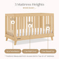 Delta Children Frankie 4 - in - 1 Convertible Crib - Greenguard Gold Certified, Black with Natural