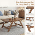 Tangkula  35.5-Inch Rectangle Wooden Center Table for Living Room