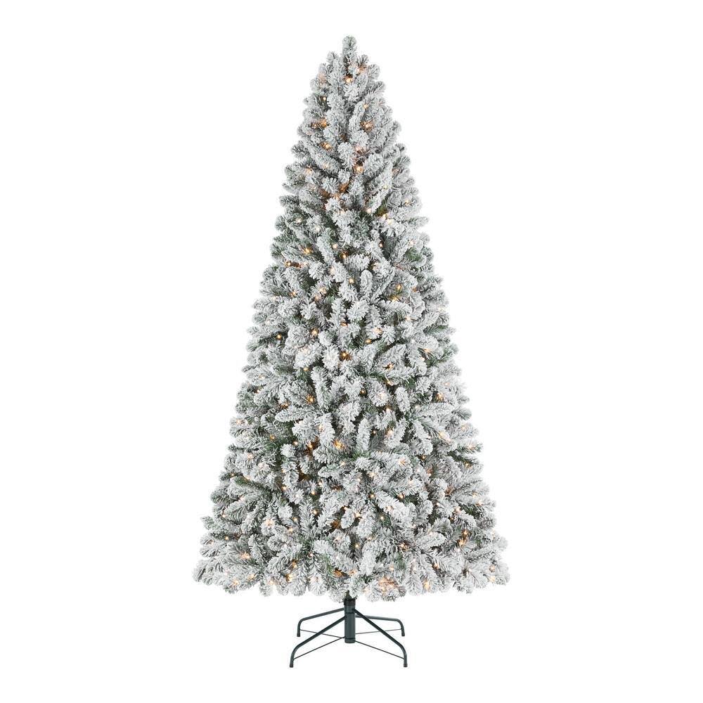 Home Accents Holiday 22GU75002 7.5 ft. Alta Flocked Christmas Tree