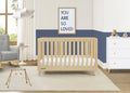 Delta Children Frankie 4 - in - 1 Convertible Crib - Greenguard Gold Certified, Black with Natural