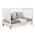 Delta Children Frankie 4 - in - 1 Convertible Crib - Greenguard Gold Certified, Black with Natural