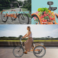 FICISOG 7 Speed Adult Tricycle for Women, 20/24/26 in Adult Trike with Basket, 3 Wheel Bikes for Adults Seniors, Cruise Trike for Shopping Picnic