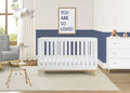 Delta Children Frankie 4 - in - 1 Convertible Crib - Greenguard Gold Certified, Black with Natural