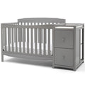 Delta Children Mason 6 - in - 1 Convertible Crib and Changer. Gray