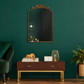 Better Homes & Gardens 20" x 30" Arch Metal Wall Mirror Décor in Gold