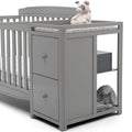 Delta Children Mason 6 - in - 1 Convertible Crib and Changer. Gray