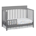 Oxford Baby Harper 4 - in - 1 Convertible Crib, Dove Gray, GREENGUARD Gold Certified, Wooden Crib