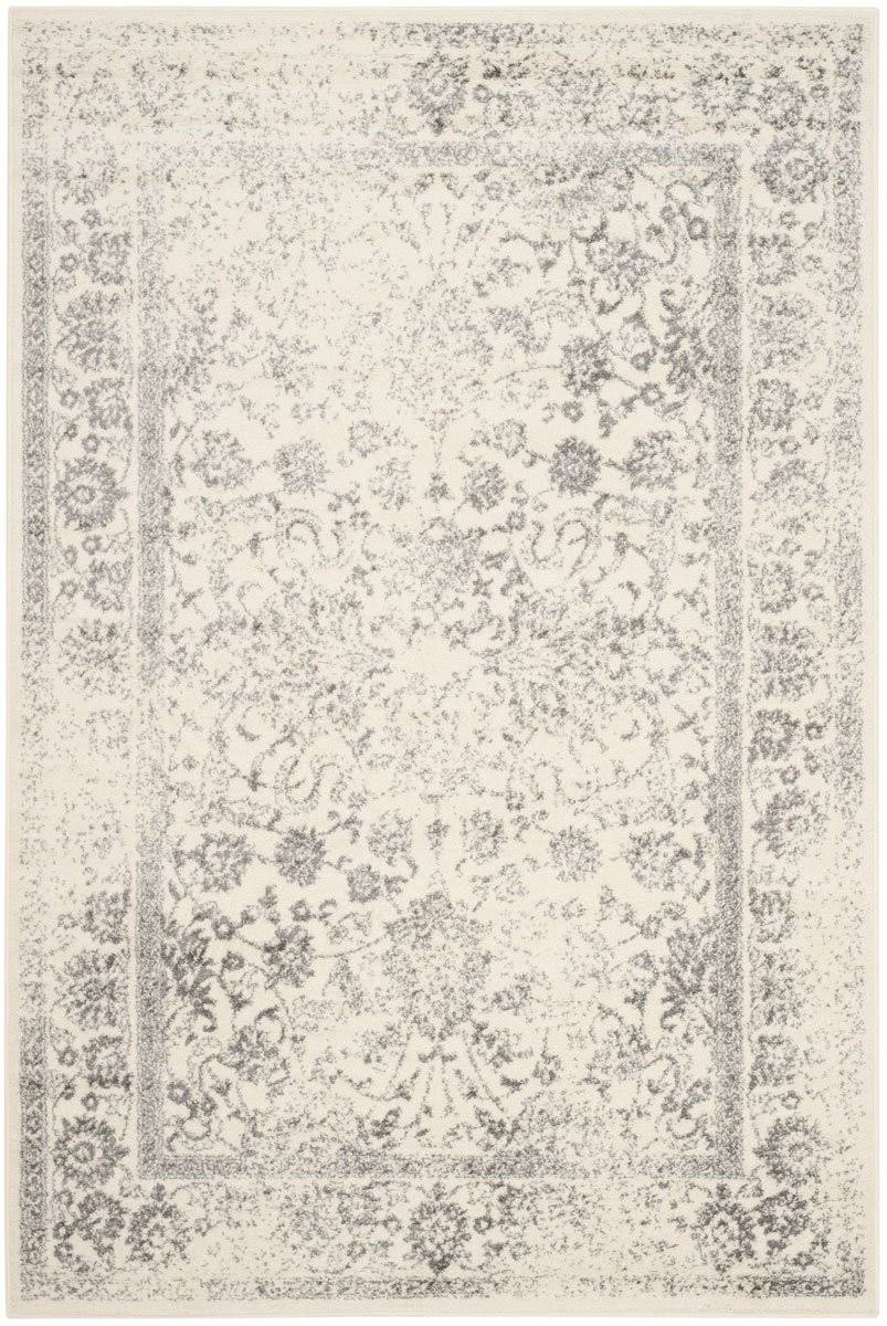 Safavieh Adirondack Ivory & Silver Area Rug; 9' x 12'