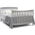 Delta Children Mason 6 - in - 1 Convertible Crib and Changer. Gray
