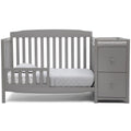 Delta Children Mason 6 - in - 1 Convertible Crib and Changer. Gray