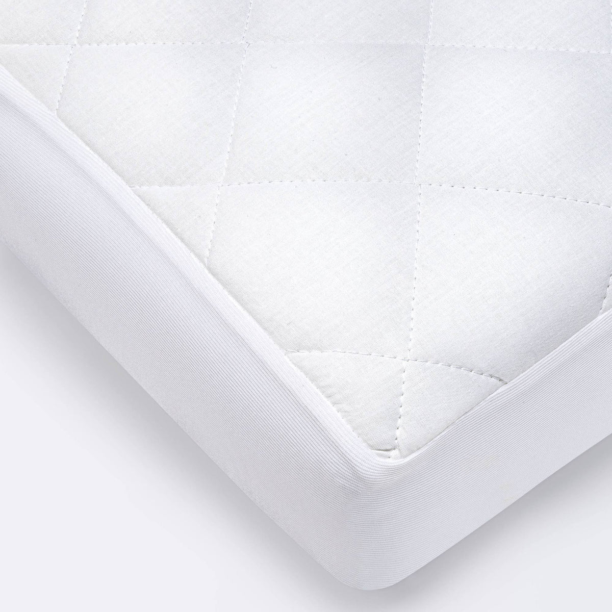 Waterproof Fitted Crib and Toddler Mattress Pad Cover - Cloud Island White